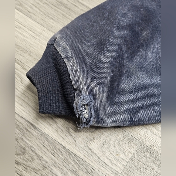 Vintage 90s Carhartt J14 MDT Faded Blue Santa Fe Canvas Quilt Lined Jacket XL - Picture 8 of 13